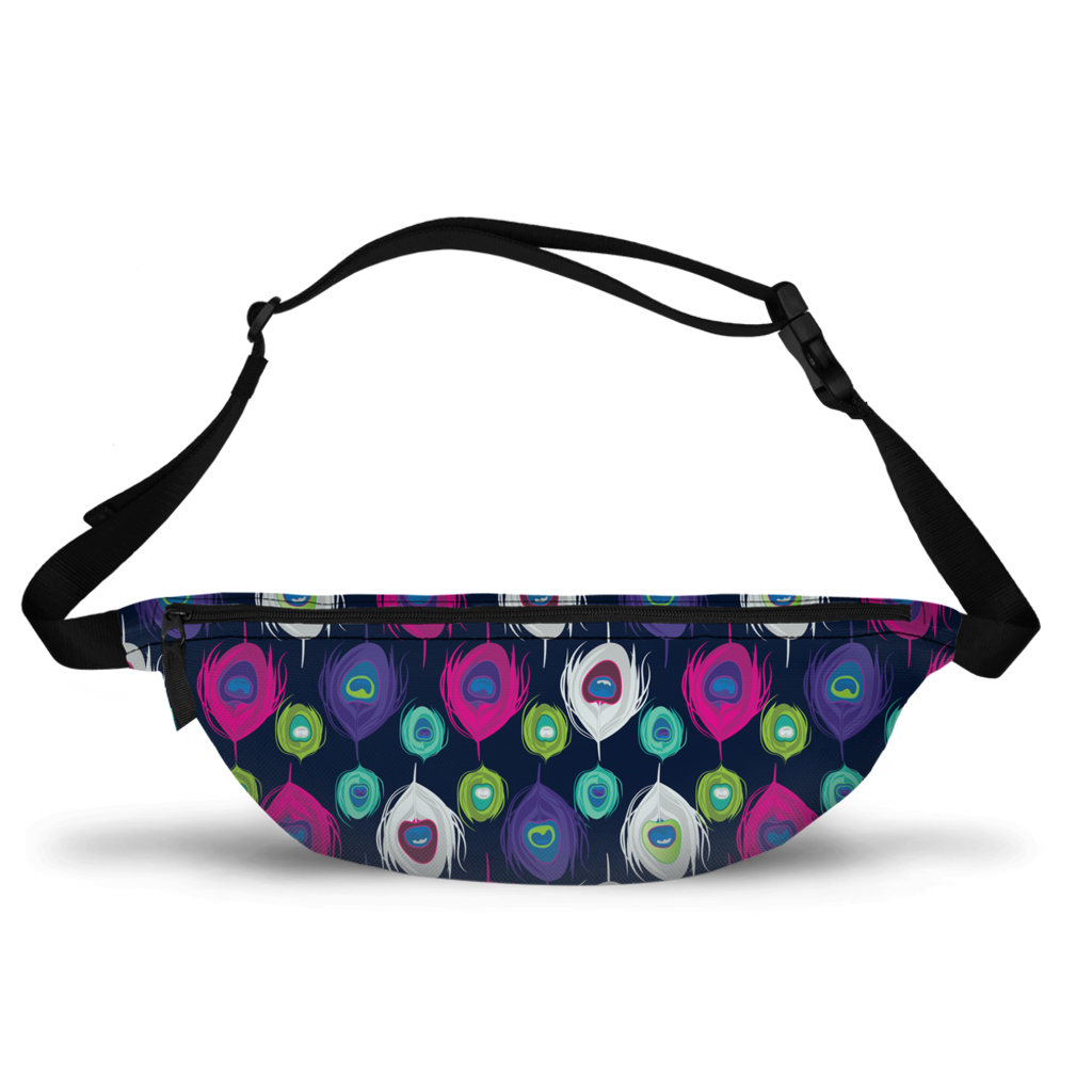 Peacock Splash Fanny Pack