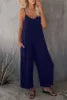 2023 Boho Chic Solid Color Chiffon Summer Bodysuits Casual Women Eco-Friendly Breathable Rompers Streetwear Jumpsuits