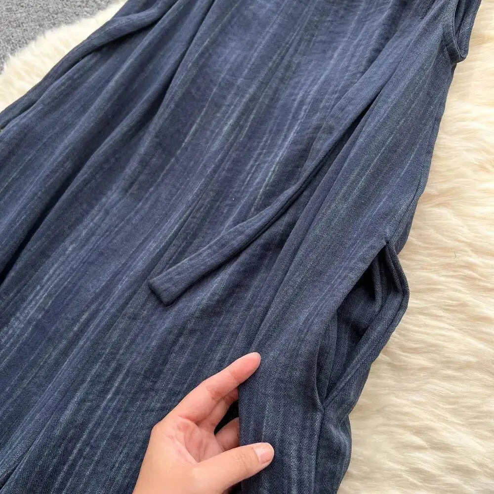 Women Korean Casual Jumpsuit Summer Loose Camisole Wide Leg Pants Plausits Female Streetwear Oversized Romper
