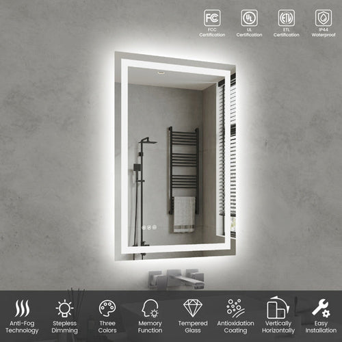 LuneluX_Home – Lumière LED Mirror (24" x 36")