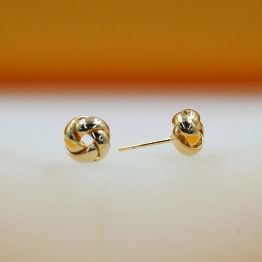 18K Gold Filled Knot Earrings