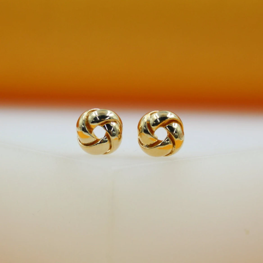 18K Gold Filled Knot Earrings